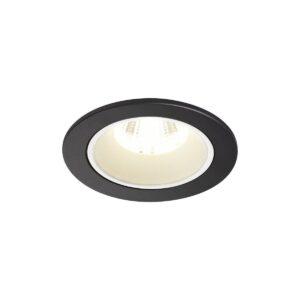 LA 1003818 NUMINOS® DL S vnitřní LED zápustné stropní svítidlo černá/bílá 4000 K 20° včetně listových pružin - BIG WHITE (SLV)