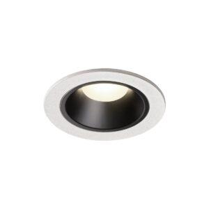 LA 1003829 NUMINOS® DL S vnitřní LED zápustné stropní svítidlo bílá/černá 4000 K 20° včetně listových pružin - BIG WHITE (SLV)