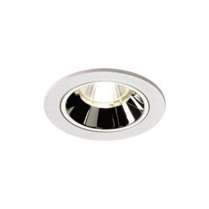 LA 1003831 NUMINOS® DL S vnitřní LED zápustné stropní svítidlo bílá/chrom 4000 K 20° včetně listových pružin - BIG WHITE (SLV)