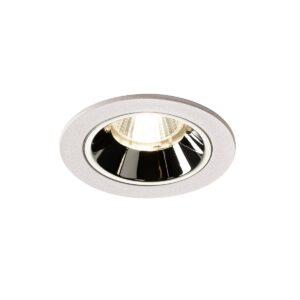 LA 1003837 NUMINOS® DL S vnitřní LED zápustné stropní svítidlo bílá/chrom 4000 K 55° včetně listových pružin - BIG WHITE (SLV)