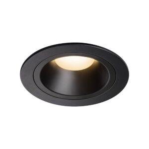 LA 1003847 NUMINOS® DL M vnitřní LED zápustné stropní svítidlo černá/černá 2700 K 55° včetně listových pružin - BIG WHITE (SLV)