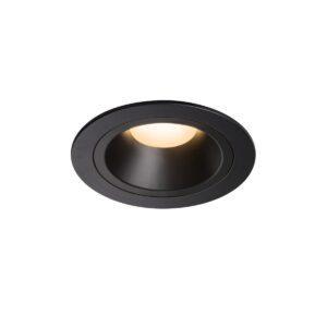 LA 1003871 NUMINOS® DL M vnitřní LED zápustné stropní svítidlo černá/černá 3000 K 55° včetně listových pružin - BIG WHITE (SLV)
