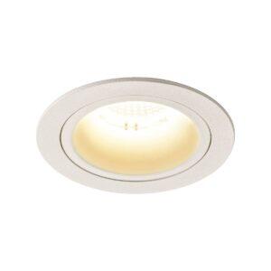 LA 1003878 NUMINOS® DL M vnitřní LED zápustné stropní svítidlo bílá/bílá 3000 K 20° včetně listových pružin - BIG WHITE (SLV)
