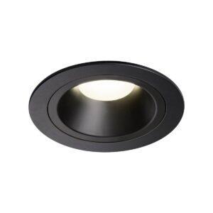 LA 1003889 NUMINOS® DL M vnitřní LED zápustné stropní svítidlo černá/černá 4000 K 20° včetně listových pružin - BIG WHITE (SLV)