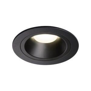 LA 1003895 NUMINOS® DL M vnitřní LED zápustné stropní svítidlo černá/černá 4000 K 55° včetně listových pružin - BIG WHITE (SLV)