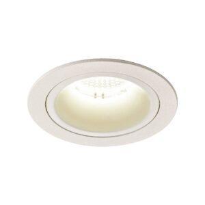 LA 1003902 NUMINOS® DL M vnitřní LED zápustné stropní svítidlo bílá/bílá 4000 K 20° včetně listových pružin - BIG WHITE (SLV)