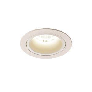 LA 1003905 NUMINOS® DL M vnitřní LED zápustné stropní svítidlo bílá/bílá 4000 K 40° včetně listových pružin - BIG WHITE (SLV)