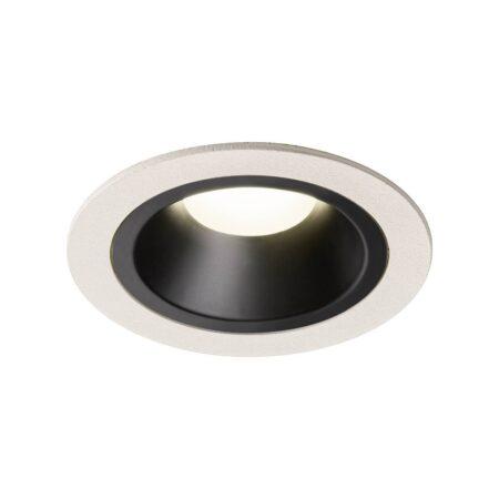 LA 1003907 NUMINOS® DL M vnitřní LED zápustné stropní svítidlo bílá/černá 4000 K 55° včetně listových pružin - BIG WHITE (SLV)