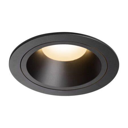 LA 1003919 NUMINOS® DL L vnitřní LED zápustné stropní svítidlo černá/černá 2700 K 55° - BIG WHITE (SLV)