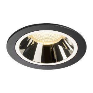 LA 1003939 NUMINOS® DL L vnitřní LED zápustné stropní svítidlo černá/chrom 3000 K 20° - BIG WHITE (SLV)