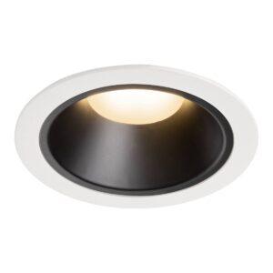 LA 1003997 NUMINOS® DL XL vnitřní LED zápustné stropní svítidlo bílá/černá 2700 K 20° - BIG WHITE (SLV)