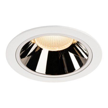 LA 1003999 NUMINOS® DL XL vnitřní LED zápustné stropní svítidlo bílá/chrom 2700 K 20° - BIG WHITE (SLV)