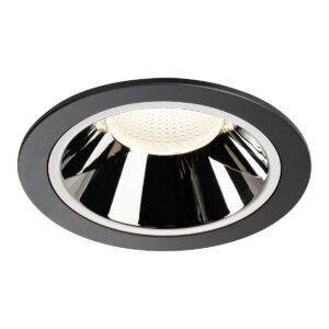 LA 1004035 NUMINOS® DL XL vnitřní LED zápustné stropní svítidlo černá/chrom 4000 K 20° - BIG WHITE (SLV)