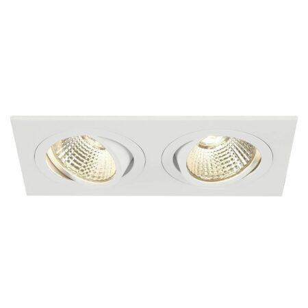 LA 113891 NEW TRIA II LED čtvercová bílá 230V/350mA COB LED 14W 38° 2700K - BIG WHITE (SLV)