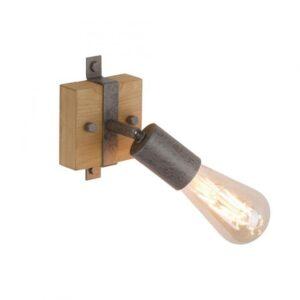 LD 13471-79 SLAT Nástěnné a stropní svítidlo s jedním nastavitelným spotem ze dřeva a kovu - LEUCHTEN DIREKT / JUST LIGHT
