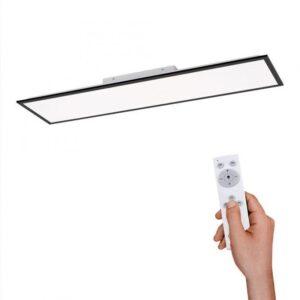 LD 14757-18 FLAT LED stropní svítidlo hranaté v černé s nastavitelou barvou světla a funkcí stmívání 2700-5000K - LEUCHTEN DIREKT / JUST LIGHT