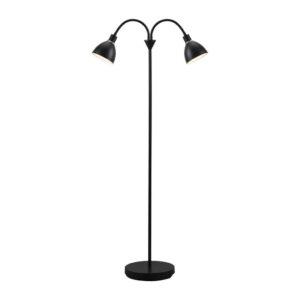 NOR 63224003 Stojací lampa Ray 2x40W E14 černá - NORDLUX