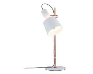 P 79658 Stolní lampa Neordic Haldar bílá / měď 796.58 - PAULMANN