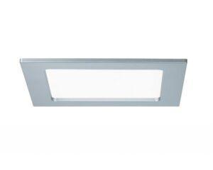 P 92077 Zápustný LED panel hranatý 12W 4000K matný chrom IP44 920.77 - PAULMANN