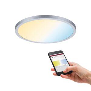 P 93046 Smart Home Zigbee LED vestavné svítidlo Areo VariFit IP44 kruhové 230mm 16W matný chrom měnitelná bílá - PAULMANN