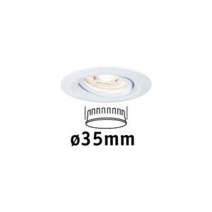 P 94292 LED vestavné svítidlo Nova mini výklopné 1x4W 2.700K bílá mat 230V - PAULMANN