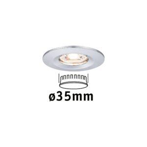 P 94302 LED vestavné svítidlo Nova mini nevýklopné IP44 1x4W 2.700K chrom 230V - PAULMANN