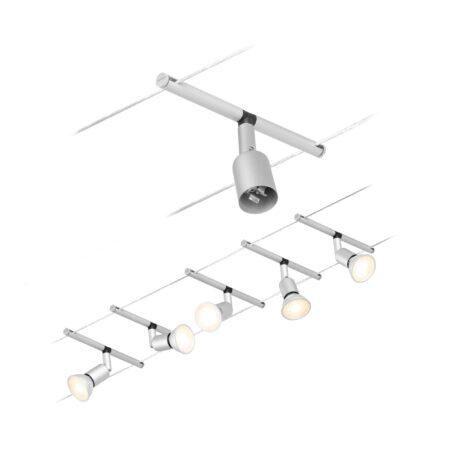 P 94442 Lankový systém Salt matný chrom 5 spotů bez zdroje světla max. 10W GU5