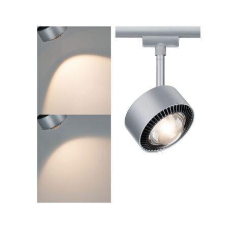 P 95519 URail LED spot Aldan 1x9W černá/matný chrom stmívatelné 955.19 - PAULMANN