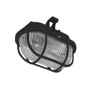 PAN SOP-60/C Nástěnné / stropní svítidlo OVAL 60 plast černé max. 60W E27 - PANLUX