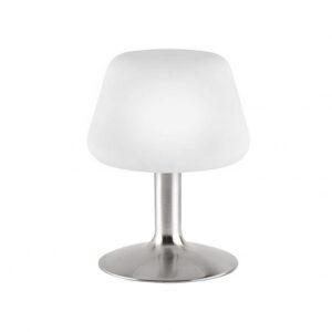 PN 4078-55 TILL LED stolní lampa v oceli a stínítkem z opálového skla
