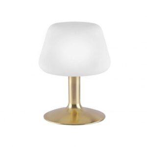 PN 4078-60 TILL LED stolní lampa v matné mosazi a stínítkem z opálového skla