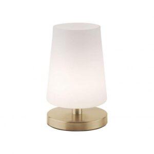 PN 4146-60 SONJA LED stolní lampa v matné mosazi s decentním podlouhlým stínítkem na lampu 3000K - PAUL NEUHAUS