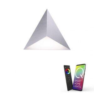 PN 6831-95 Nástěnné svítidlo Q-TETRA LED 6W RGB 2700-5000K hliník Smarthome vč.dálk.ovládání - PAUL NEUHAUS