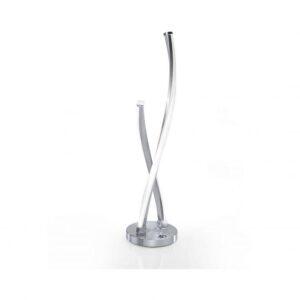 PN 9141-55 POLINA LED stolní lampa barva ocel v zakřiveném designu 3000K - PAUL NEUHAUS