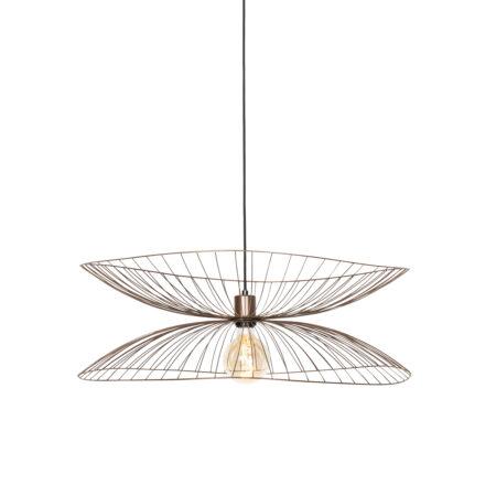 Designová závěsná lampa bronzová 66 cm - Pua