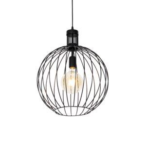 Designová závěsná lampa černá 40 cm - Wire Dos