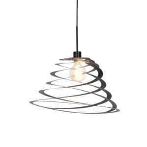 Designová závěsná lampa se spirálovým stínidlem 50 cm - Scroll