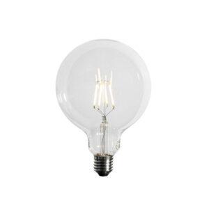 E27 3-staps dimbaar LED spiraal filament G125 4W 450 lm 3000K