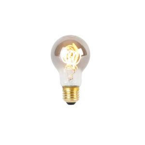 E27 LED spirálová lampa A60 kouřová 4W 120 lm 1800K