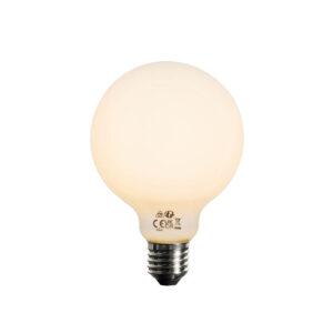 E27 dimbare LED lamp opaal G95 5W 450 lm 2200K