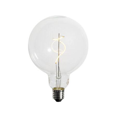 E27 dimbare LED spiraal filament G125 4W 270 lm 2700K