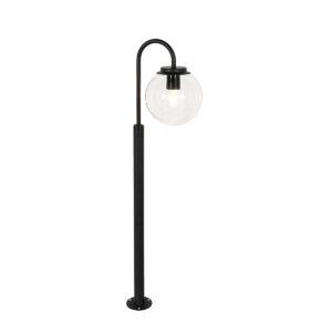 Moderní lucerna černá s čirým sklem 104 cm IP44 - Sfera