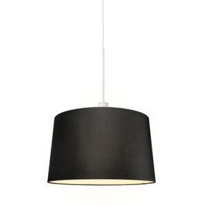 Moderní závěsná lampa bílá s odstínem 45 cm černá - Combi 1