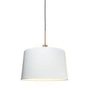 Moderní závěsná lampa bronzová s odstínem 45 cm bílá - Combi 1