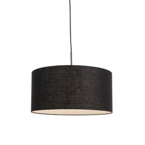 Moderní závěsná lampa černá s černým odstínem 50 cm - Combi 1