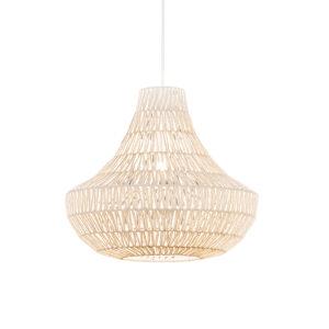 Retro závěsná lampa bílá 50 cm - Lina Cono 50