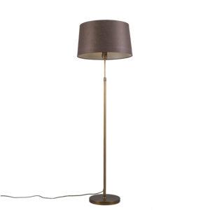 Stojací lampa bronzová s hnědým odstínem nastavitelná 45 cm - Parte