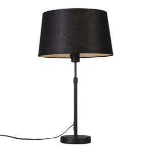 Stolní lampa černá s černým odstínem 35 cm nastavitelná - Parte