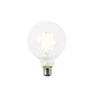 E27 LED lampa G95 čirá 2