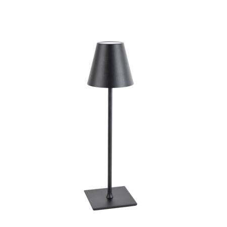 Stolní lampa černá 3stupňový stmívač v Kelvinech dobíjecí - Tazza